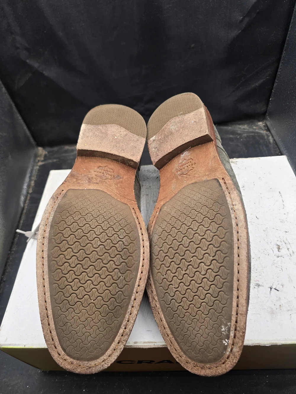 Cole Haan Gray Suede Derby Shoes